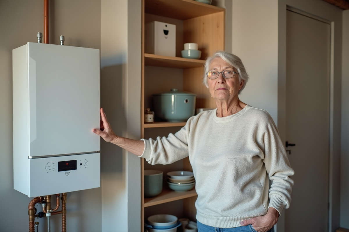 Femme senior près d