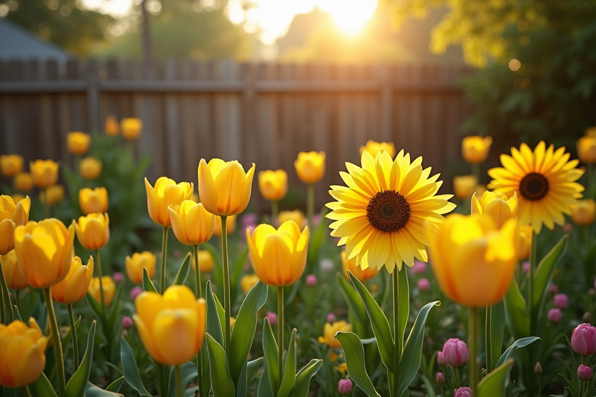 fleurs jaunes